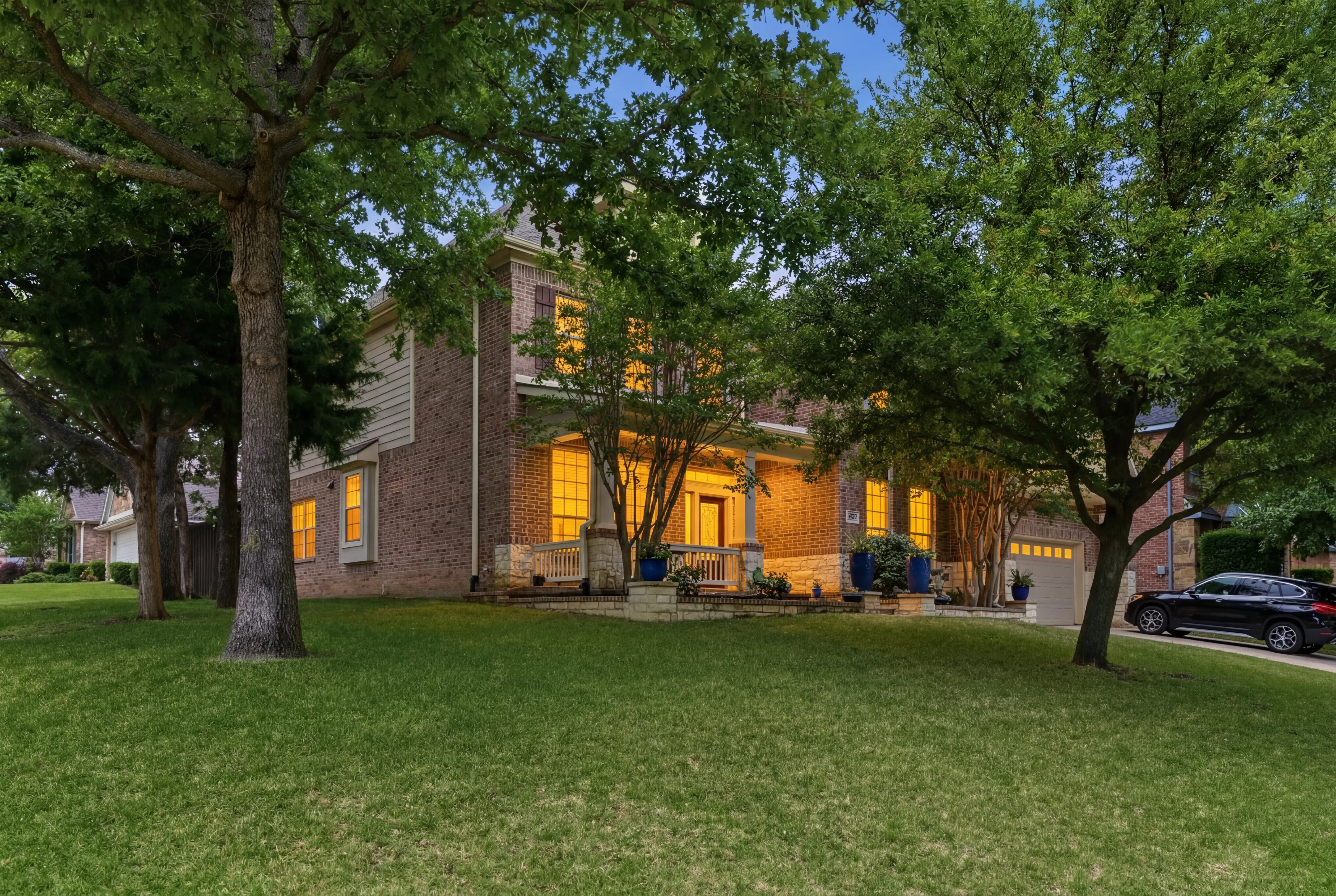 Side yard and exterior