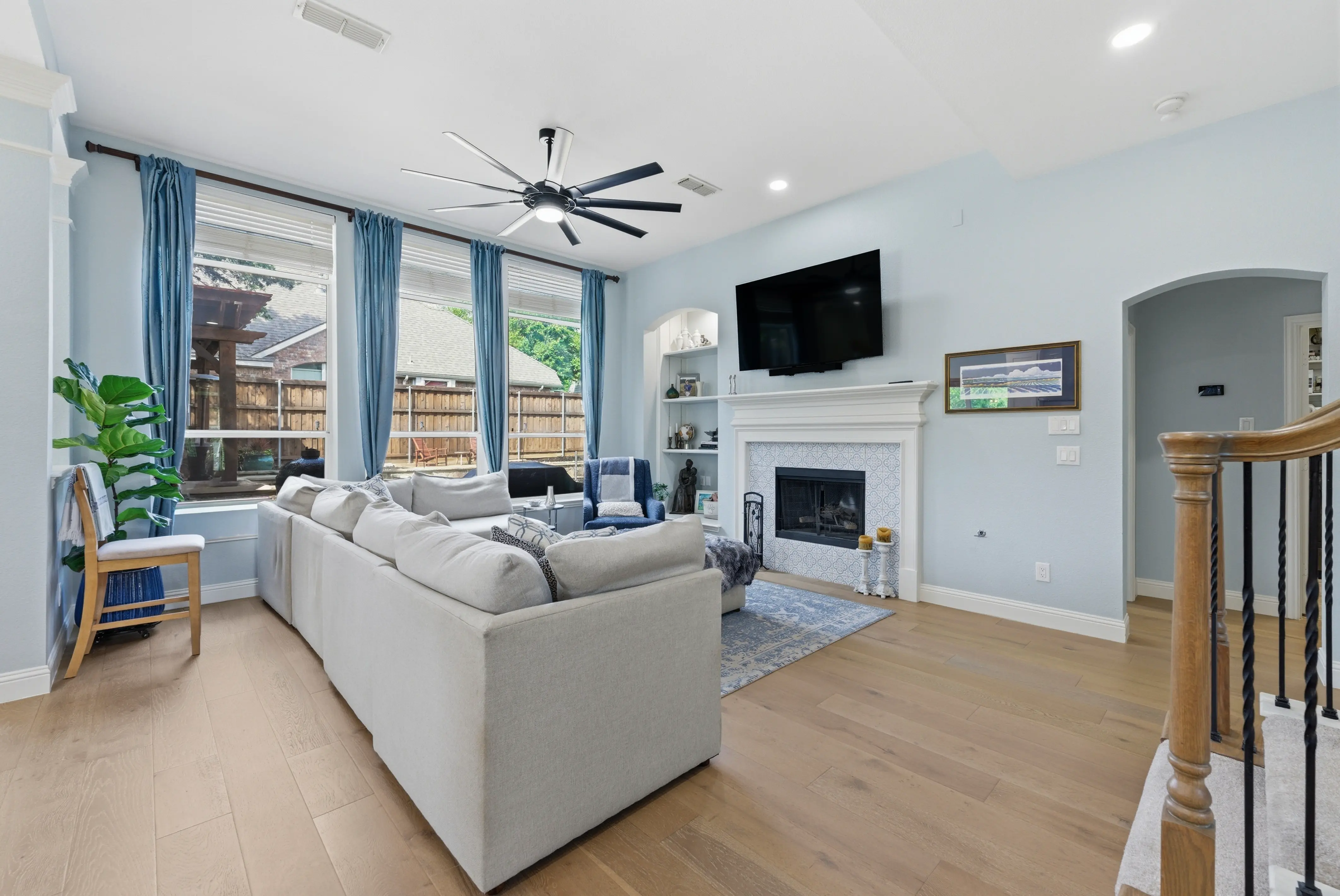 TV room and living area