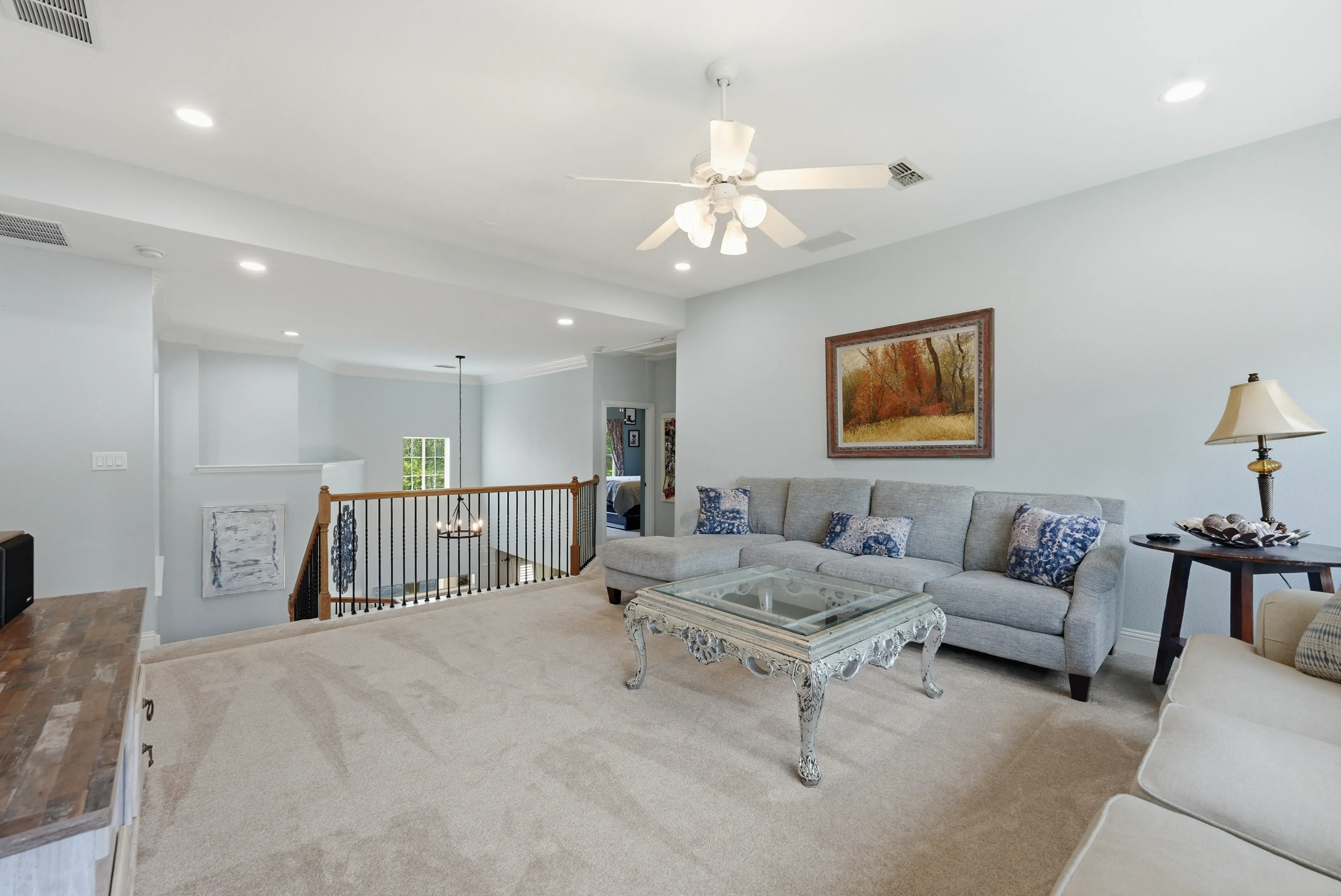 Upstairs living area alternate view